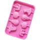 thumbnail image 5 of Molde de silicona para galletas, piruletas, chocolates y tartas con forma de calavera y calabaza para Halloween, color rosa, 5 of 5