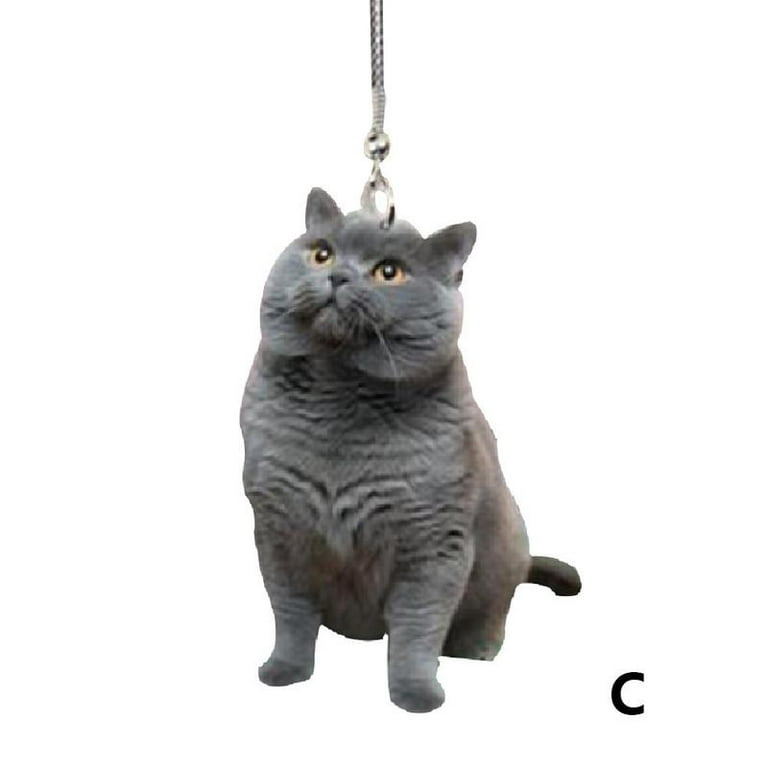 1* Cute Cat Dog Car Hanging Ornament Rear View Mirror Styling