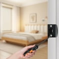 thumbnail image 2 of YUNLIGHTS Deadbolt Strike Plate Black Stainless Steel 4Pcs 2.2X1.8X0.04In, 2 of 6