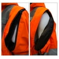 thumbnail image 5 of Men's Ansi Class 3 High Visibility Safety Bomber Jacket With Zipper, PVC Pocket, Black Bottom,Orange/J8511-5XL, 5 of 8