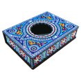 thumbnail image 1 of Caja de joyería con forma especial de taladro brillante, regalo de cumpleaños, conjunto de mosaico de Mandala DIY FLhrweasw Nuevo, 1 of 9