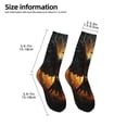 thumbnail image 2 of Rateoe Cool Black Eagle Pattern Children's Socks, Socks Gifts ,kids Crew Soft Cotton Socks , Moisture-Wicking, Durable, Ideal for Daily Wear & Sports, 2 of 5