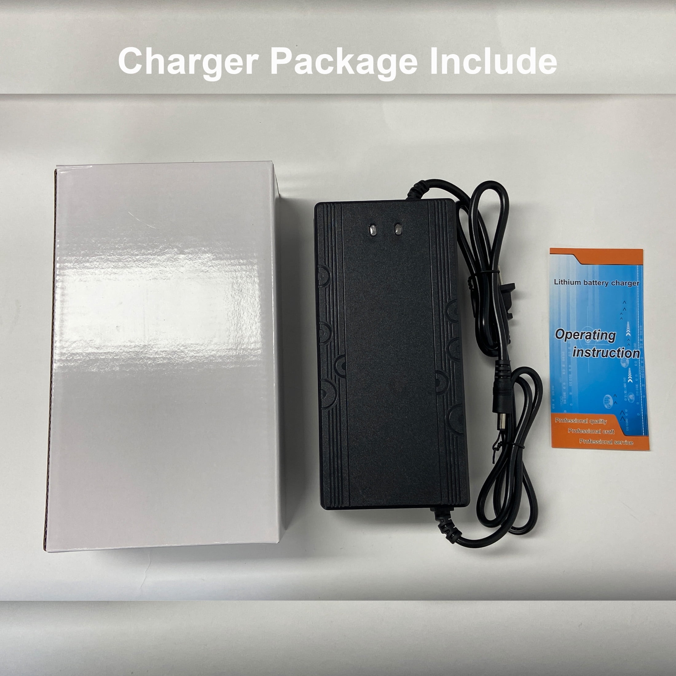 42V 2A Charger DC 5.5x2.1mm Plug for 36V Ebike Lithium Battery