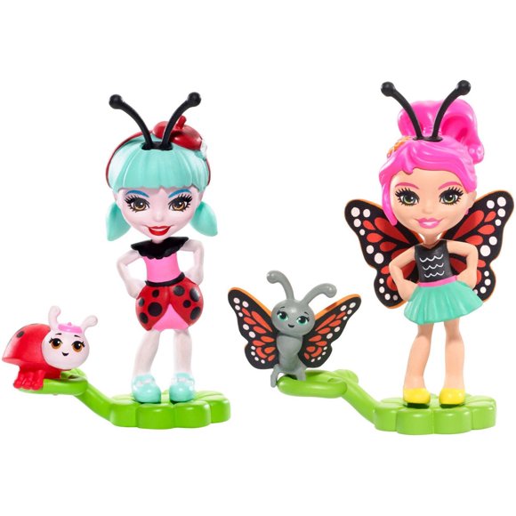 Enchantimals 2-Pack Baxi Butterfly & Ladelia Ladybug Micro Dolls