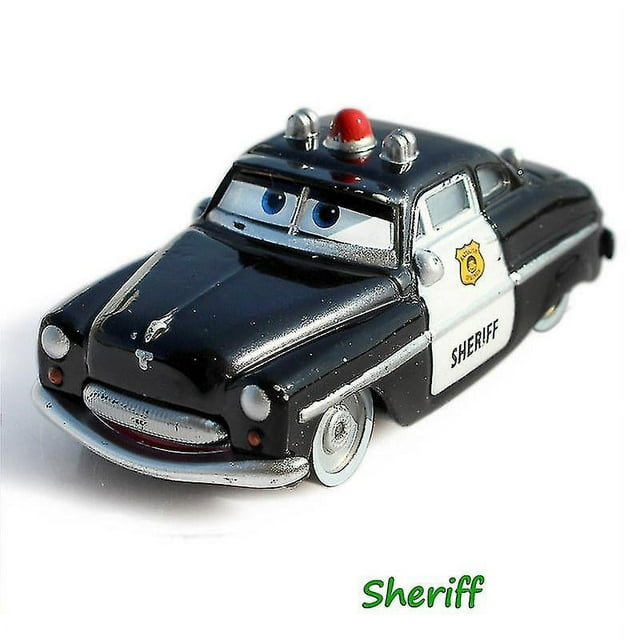 Cars Slug Dj Wingo Boost Drag Racing Party Sheriff Lightning Mcqueen Police Alloy Metal Diecast Car Toy For Children-KEEW