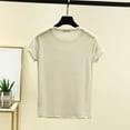thumbnail image 4 of Dealovy Pajamas Tops for Women Casual Loose Comfy Pjs Top Homewear Short Sleeve Round Neck Sleep T Shirts, 4 of 6