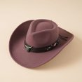 thumbnail image 3 of Yokua Vintage Mexican Hat Halloween Felt Wide Brim Caps Cowboy Hats Party Decor, 3 of 19