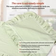 thumbnail image 6 of Tcwhniev Cotton Ruffled Table Runner 13.7x71 Inch, Rustic Farmhouse Decor for Wedding, Birthday Party & Kitchen Table,Green, 6 of 10