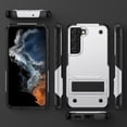 thumbnail image 5 of SaniMore for Samsung Galaxy S22 Case 2022, Military Grade Shockproof Cover Heavy Duty Hybrid Soft TPU+Hard PC Case Non-Slip Gripping Case with Hidden Kickstand, White, 5 of 8