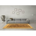 thumbnail image 3 of Ahgly Company Indoor Square Abstract Brown Modern Area Rugs, 6' Square, 3 of 4