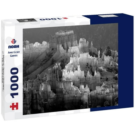 Noah Jigsaw Puzzle Beautiful colors in the Canyon at Bryce Canyon National Park Utah. in black white 1000 pieces