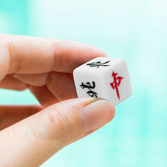 MLINS Mahjong Dice Position Portable Mahjong Dice Wind Direction Dice for Board Games Mahjong Dice Plastic Board Game Dice