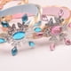 thumbnail image 3 of Sonducket Peluca Coleta de dibujos animados Bling Bling Hairpiece Mano Juguete de dibujos animados Fácil Lustrous Periwig Delicado Exquisito Ropa, zapatos y accesorios Miscelánea rosa copo de nieve, 3 of 6