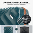 thumbnail image 5 of Rosamo 3-Piece 20 inch Carry on Luggage Set,  Hardside  Suitcase with Spinner Wheels TSA Lock，Lightweight luggage for boarding airplanes, Travel Backpack, Toiletry Bag, 5 of 9