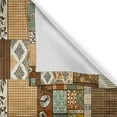 thumbnail image 2 of Ambesonne Cottagecore Window Valance, Modern Maximalist Leafy, 42" X 18", Sand Brown Pale Teal, 2 of 5