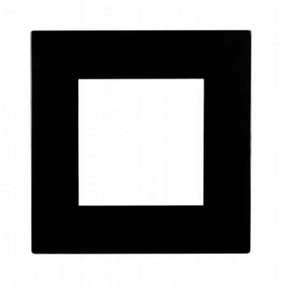 Nicor Lighting DLE4-TR-SQ-BK Square Black Faceplate for DLE4 Series Square Downlight