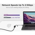 thumbnail image 5 of Plugable 2.5G USB C and USB to Ethernet Adapter, 2-in-1 Adapter Compatible with USB-C Thunderbolt 3 or USB 3.0, USB-C to RJ45 2.5 Gigabit LAN Ethernet, Compatible with Mac and Windows, 5 of 7