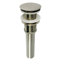 Kingston Brass EV8318 Coronet Brass Push Pop-Up Bathroom Sink Drain in Brushed Nickel