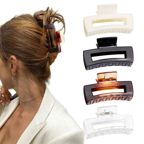 4 pack Hair Claw Clips Hair hair accessories Claw Clips for Women Girls Small Hair Claw Clips for Thin/Medium Hair, Cute Hair Jaw Clips Nonslip Clips