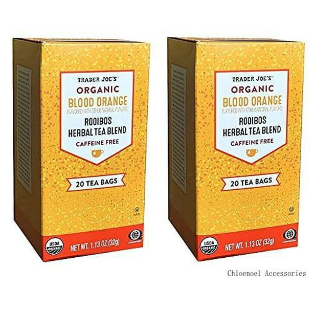 organic blood orange rooibos tea blend, flavored with other natural