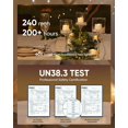 thumbnail image 6 of Homemory 24Pcs Flickering Flameless Candle Battery Operated, 200+Hours Fake Electric LED Tea Lights for Votive, Centerpiece Table Decorations, Wedding, Aniversary, Halloween, Christmas, 6 of 9