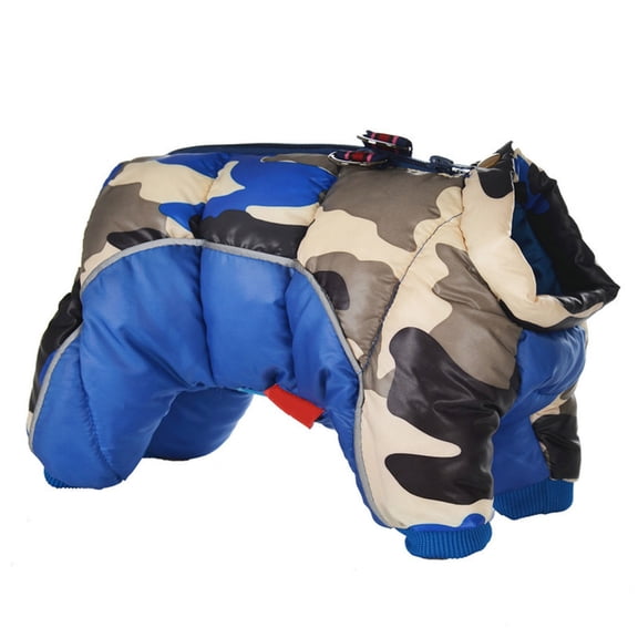 Dog Winter Clothes Warm Cotton Camouflage Jackets with TractionHook Puppy Jumpsuits Skiing Hiking Thick Pet Clothing