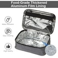 thumbnail image 4 of Deago Small Insulated Lunch Box Portable Soft Bag Mini Cooler Thermal Meal Tote Kit with Handle for Work Picnic or Travel, Gray, 4 of 9