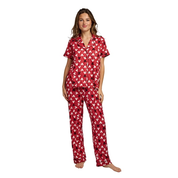 Disney Mickey Mouse Mickey Ears All-Over Print Women's 2-Pack Pajama Set -Xl