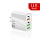 thumbnail image 3 of Cargador de teléfono móvil de varios puertos, cargador rápido de cabeza 3USB + 2C de cinco puertos, 3 of 3