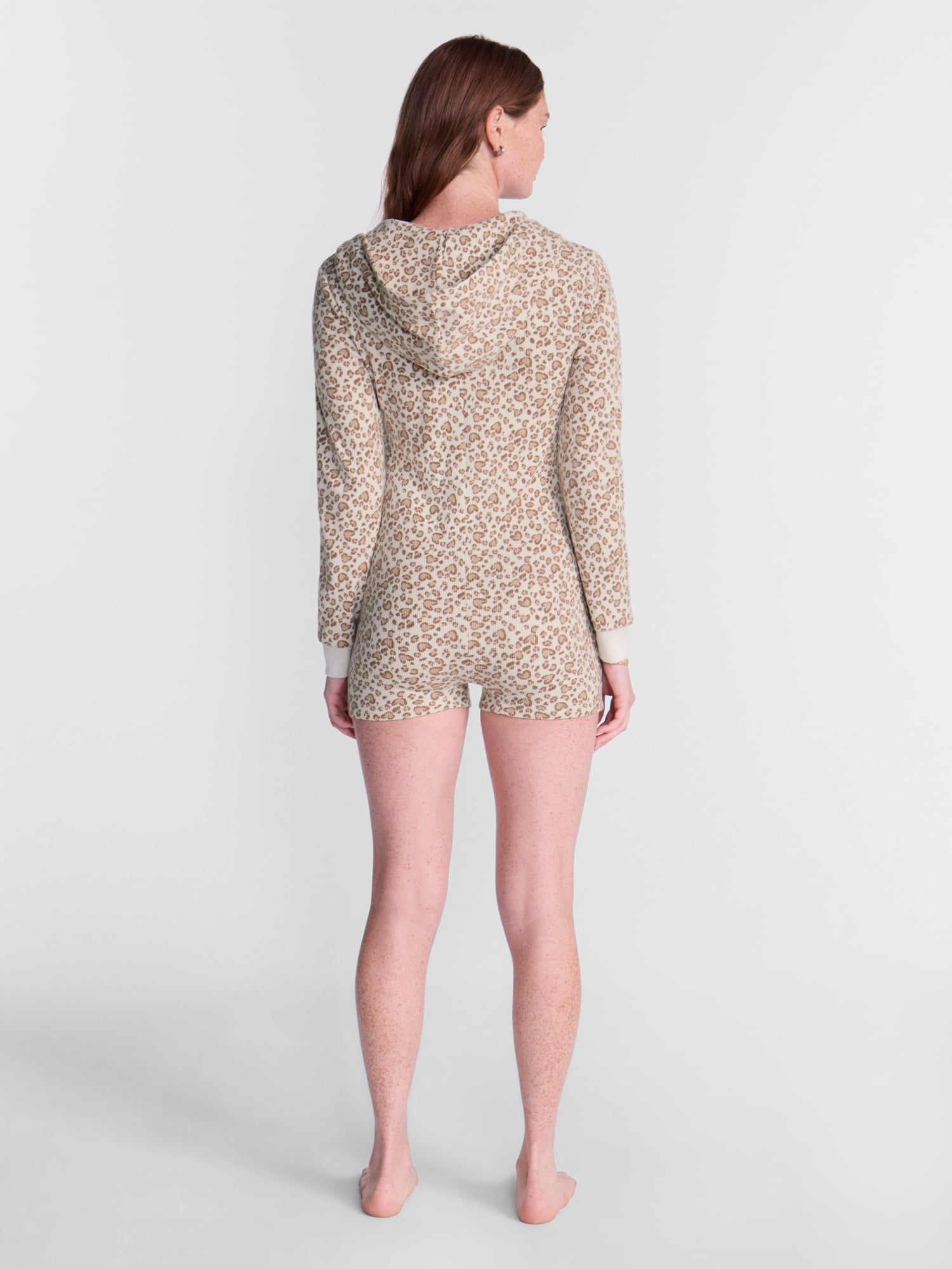 No Boundaries Waffle Knit Romper, Women’s XS-2X