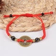 thumbnail image 3 of Chinese Feng Shui I Ching Ancient Coin Red String Attract Lucky Wealth Bracelets, 3 of 6