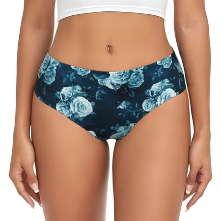 Womens Underwear - Ink Rose No Show Seamless Underwear for Women  Kawaii Soft Stretch Women s Panties  Hipster Ladies Panties Bikini Underwear Briefs