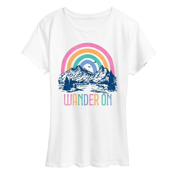 Instant Message - Wander On Mountain Short Sleeve Graphic T-Shirt