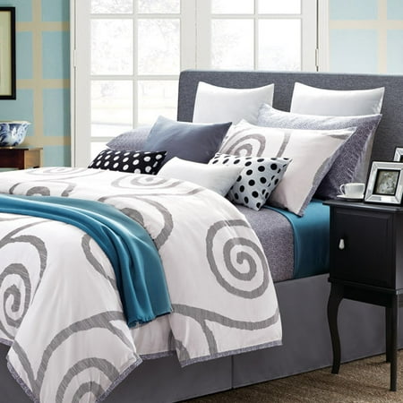 Serenity White 7-Piece Duvet Set