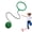 Green, variant on Ankle Skip Ball for Kids,Matte Finish, Multi-Hole Design — A Portable Agility Training Rope and Foldable Fitness Tool Suitable for Both Indoor and Outdoor Use.