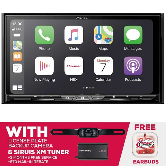 New Pioneer AVIC-W8600NEX DVD/Navigation with License Plate Camera & SiriusXM Tuner