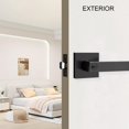thumbnail image 3 of Poignée de Porte avec Serrure et Clés pour Chambre, Leviers de Porte d'Intimité Extérieur/intérieur avec Serrure, Poignée de Porte Intérieure Robuste, Réversible pour Gauche, 3 of 7