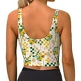 thumbnail image 4 of Goofa Fruit Printed Sports Bras for Women, High Impact Running Bra Workout Crop Tank Tops Longline Sports Bra Push up-Small, 4 of 9