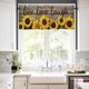 thumbnail image 4 of Cortina de ventana de girasol para cocina/living room, 4 of 6