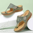 thumbnail image 3 of Sandalias para mujer, zapatillas ortopédicas antideslizantes con bordado de flores, sandalias con espalda al aire, cómodas e informales, zapatos de punta abierta a la moda de verano, zapatillas de, 3 of 6