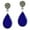 Blue, variant on AeraVida Sophisticated Vintage Elegance Black Onyx Stone Teardrops Sterling Silver Post Drop Earrings