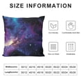 thumbnail image 5 of Creowell  Space Throw Pillow Cushion Cover, Nebula Dark Galaxy Luminous Stars and Cosmic Rays Astronomy Explore Theme, Decorative Accent Pillow Case, 5 of 5