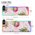 thumbnail image 3 of Pink Strawberry Wireless Charging RGB Gaming Mouse Pad Large Keyboard Mat Rubber Base 13 Light Modes, 3 of 6