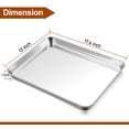 thumbnail image 2 of Bandeja para hornear TeamFar de acero inoxidable, 17,6 x 13 x 2 cm, juego de 2, 2 of 7