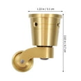 thumbnail image 2 of MIANGASTORE Universal Furniture Caster Brass Heavy Wheel 360 Degree Rotation, 2 of 8