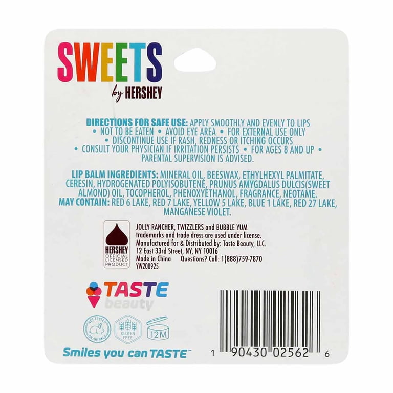 Taste Beauty Assorted Candy Flavored Lip Balm (Pack of 6 Lip Balms