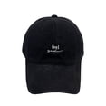 thumbnail image 3 of Only Moment Black Vintage Washed Distressed Baseball Cap Cotton Embroidery - Washed Adjustable Usa Dad Hat for Women One Size, 3 of 3