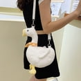 thumbnail image 6 of Jiibva Plush Duck Shoulder Bag Cute Stuffed Backpack Adult Decor Accessories Purse Duck Crossbody Bags Cartoon Messenger Bag for individual(s) Women, 6 of 7