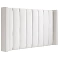 thumbnail image 4 of 55 Downing Street Trent Channel Tufted White Fabric Queen Hanging Headboard, 4 of 9