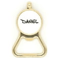 thumbnail image 1 of Special Handwriting English Name DANIEL Beer Bottle Cap Opener Stainless Steel Key Chain, 1 of 3